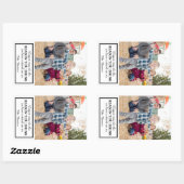 Cadeauetiket Rechthoekige Sticker (Vel)