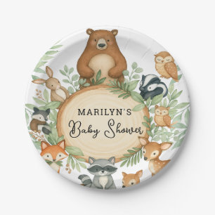 Cadeaufeestje Mooie Baby Dieren Papieren Bordje