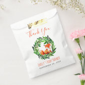 Cadeaufeestje Vos Bosgroen Bedankt Script Bedankzakje (Gezegeld)