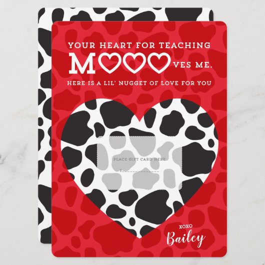 Cadeauhouder | Chicken Nugget Kaart (Voorkant / Achterkant)