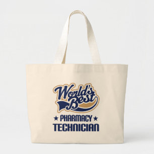 Cadeauidee voor apothekertechnicus (beste werelden grote tote bag