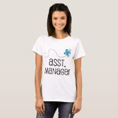 Cadeauidee voor assistent-manager (vlinder) t-shirt (Voorkant volledig)