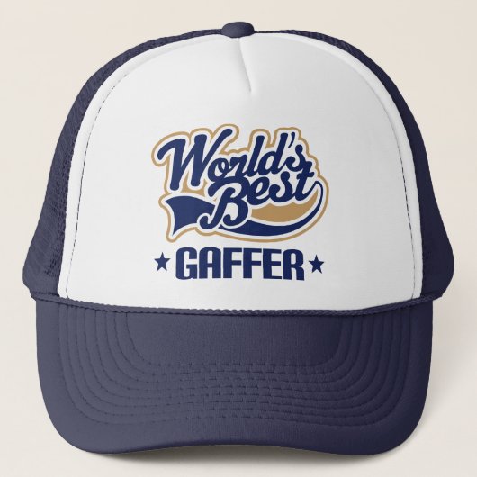 Cadeauidee voor Gaffer (beste werelden) Trucker Pet (Voorkant)
