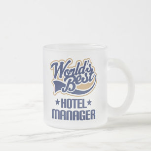 Cadeauidee voor Hotel Manager (werelden het beste) Matglas Koffiemok