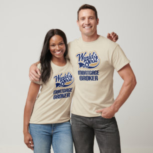 Cadeauidee voor hypotheekmakelaar (beste werelden) t-shirt