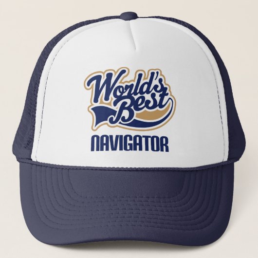 Cadeauidee voor navigator (Beste werelden) Trucker Pet (Voorkant)