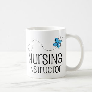 Cadeauidee voor verplegingsinstructeur (vlinder) koffiemok