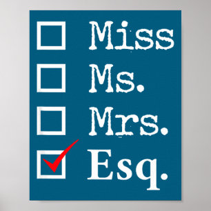 Cadeaukaart voor afstuderen aan een rechtenstudie poster
