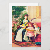 CadeauKaart voor Moederdag/Klassieke mama en kinde Feestdagenkaart (Voorkant / Achterkant)