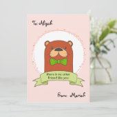 Cadeaukaart voor vriendschap tussen kinderen feestdagenkaart (Staand voorkant)