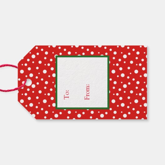 Cadeaukerstkerstkerstkerstman met Label Cadeaulabel (Achterkant Horizontaal)