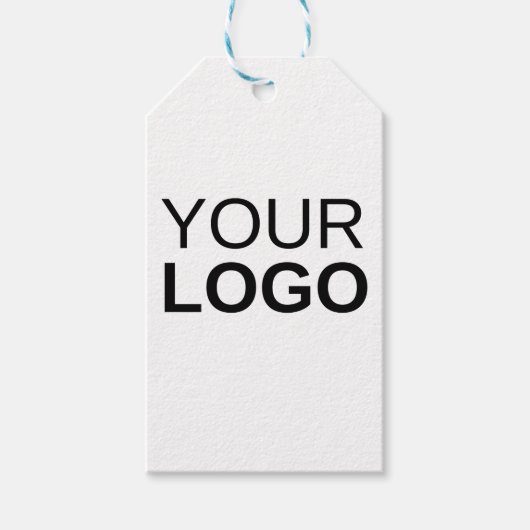 CadeauLabel met Blauw & Wit Koord (Voorkant)