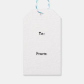 CadeauLabel met Giraffe die uit de nek tikt (Achterkant)