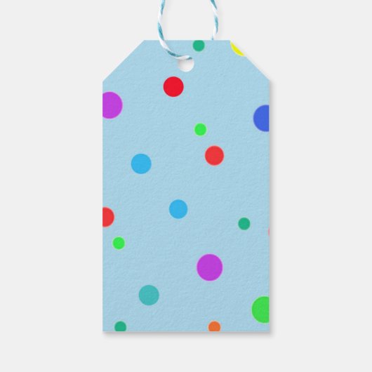 CadeauLabel met veel O'-spots (Achterkant)