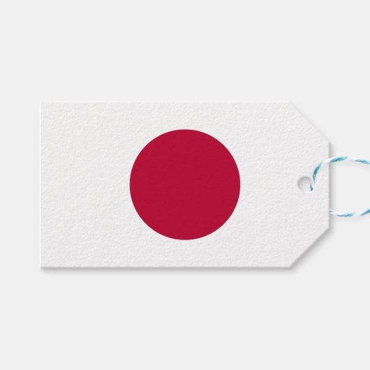 CadeauLabel met vlag van Japan (Voorkant (Horizontaal))