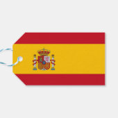 CadeauLabel met vlag van Spanje (Achterkant Horizontaal)