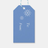 CadeauLabel - Snowflakes en Santa (Voorkant)