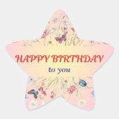 CadeauLabel Ster Sticker (Voorkant)