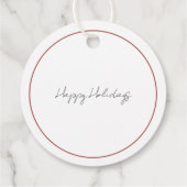 Cadeaulabel | Vakantie met rode vrachtwagens Bedankjes Labels (Achterkant)