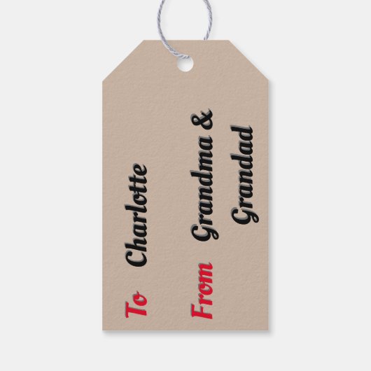 cadeauLabels - Kerstdagochtend (Achterkant)