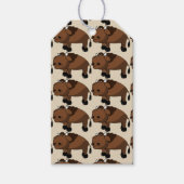 cadeaulabels voor buffalo cartoon (Voorkant)