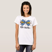 Cadeaunaam Aangepaste naam Noeud Papillon & Crayon T-shirt (Voorkant volledig)