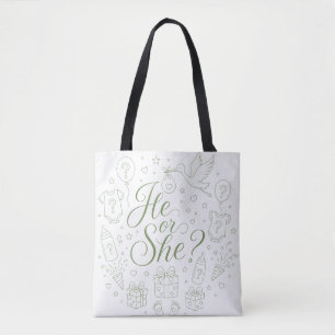 Cadeauonthulling Geslacht Reveal Baby Shower Draagtas