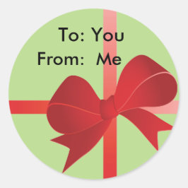 Cadeaupakbonnen die je kunt aanpassen! ronde sticker