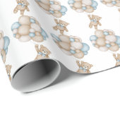 Cadeaupapier Beren en Blue Balloons (Rol Hoek)