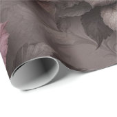 Cadeaupapier Floral Plum Copper Roos (Rol Hoek)