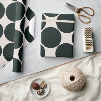 cadeaupapier klassiek zwart en crème