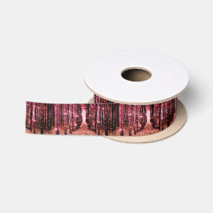 Cadeaupapier lint Magisch bos perzik roze