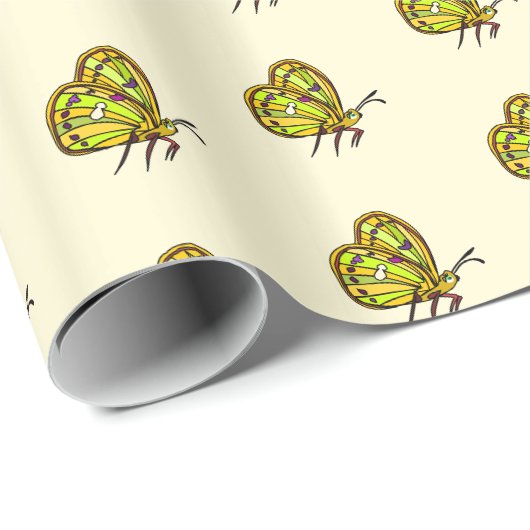 Cadeaupapier met Vlinders (Rol Hoek)