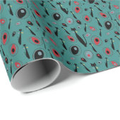 Cadeaupapier | Midden-eeuwse moderne atoomkatten (Rol Hoek)