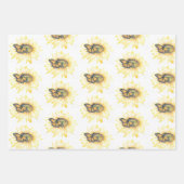 Cadeaupapier Monarch op Zonnebloem Art (Voorkant)