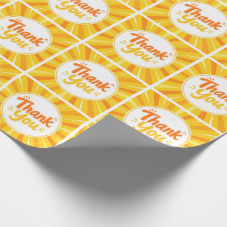 Cadeaupapier rol met bedankpatroon
