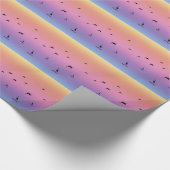 Cadeaupapier - Strandvogels bij schemering (Hoek)