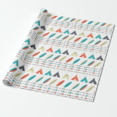 Cadeaupapier - Teepee Tribal (Uitgerold)
