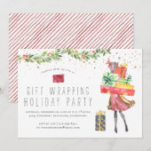 Cadeaupapier | Uitnodiging voor feestelijke feest (Voorkant / Achterkant)