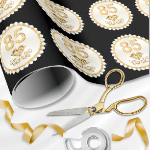 Cadeaupapier voor 85e verjaardag
