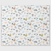 cadeaupapier voor auto's en jongens (Vlak)