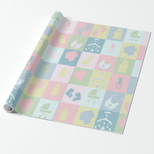 Cadeaupapier voor babyfeestje
