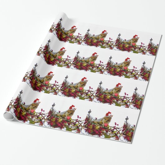 cadeaupapier voor kersteekhoorns (Uitgerold)