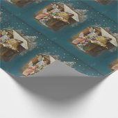 cadeaupapier voor kleurrijke  nativiteitsscènes (Hoek)