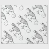 cadeaupapier voor lizard skelet (Vlak)