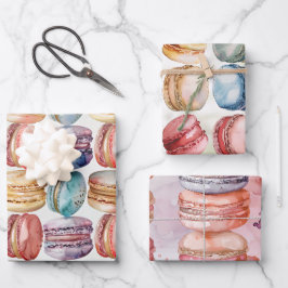 Cadeaupapier voor macaronliefhebbers