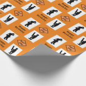 Cadeaupapier voor verjaardag van bouwvakker (Hoek)