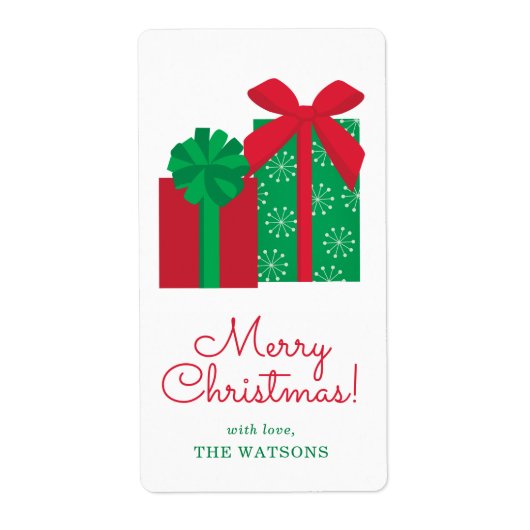 Cadeaus Gepersonaliseerde Gift Label (Voorkant)