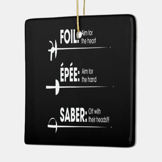 Cadeaus | Ik win altijd alle overeenkomst Keramisch Ornament (Links)