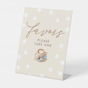 Cadeaus Koffie Thema Jongen Baby Borrel Tafelbord Reclamebord Met Voetstuk